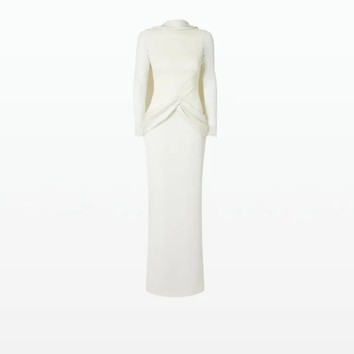 Safiyaa Serryna Long Dresses In Ivory Women Dresses