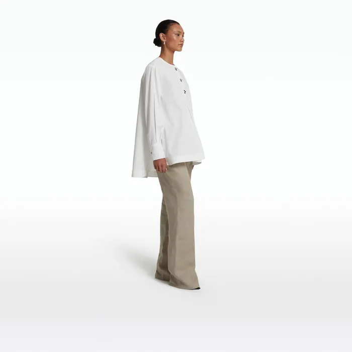 Safiyaa Seyma Shirt In Ivory Women Tops