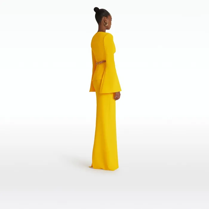 Safiyaa Sidha Sunshine Yellow Skirt Women Skirts