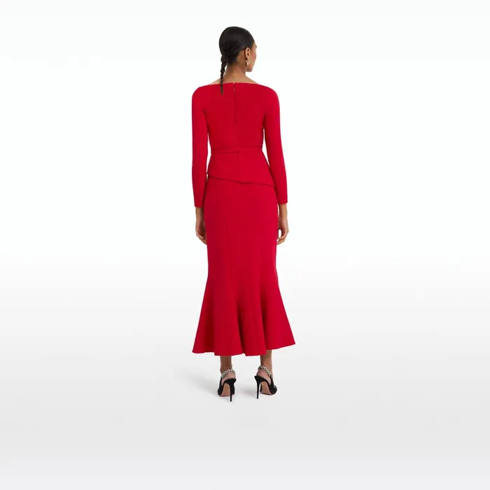Safiyaa Sol Crimson Skirt Women Skirts
