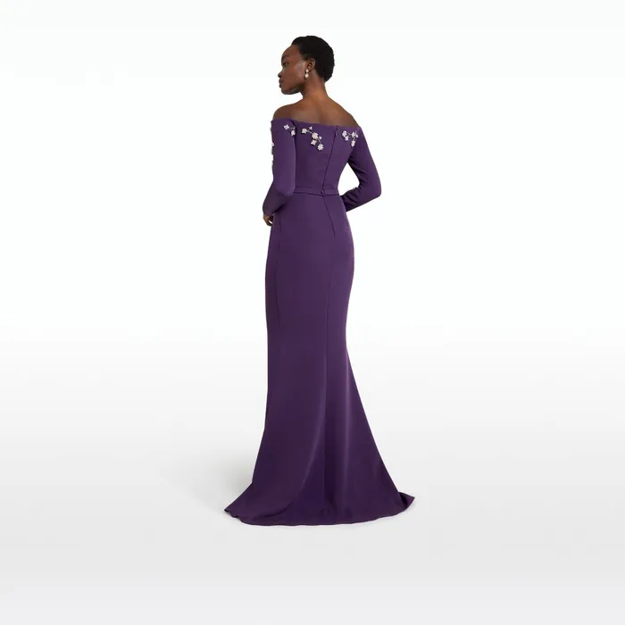 Safiyaa Sonya Blackberry Long Dress Women Dresses