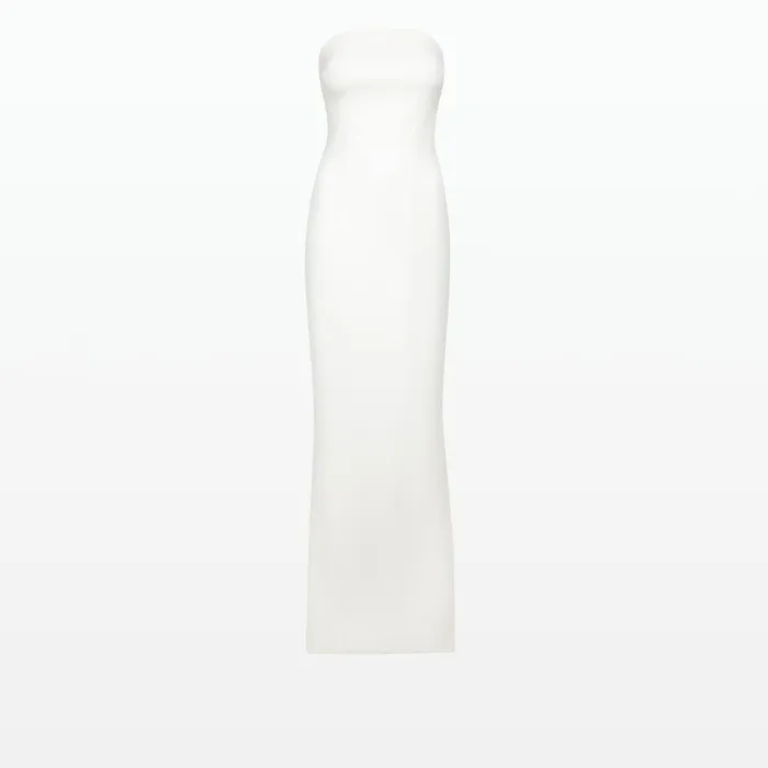 Safiyaa Soshin Ivory Strapless Dress Women Dresses