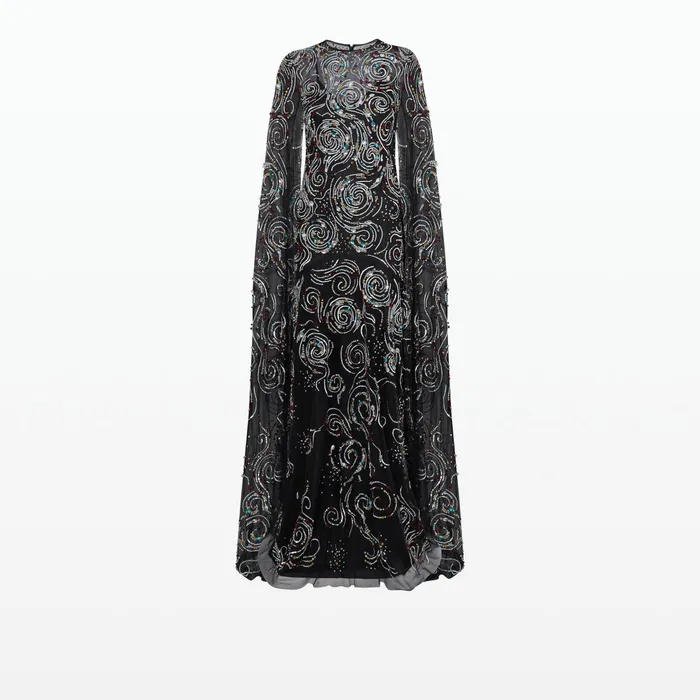 Safiyaa Talina Black Long Dress Women Dresses