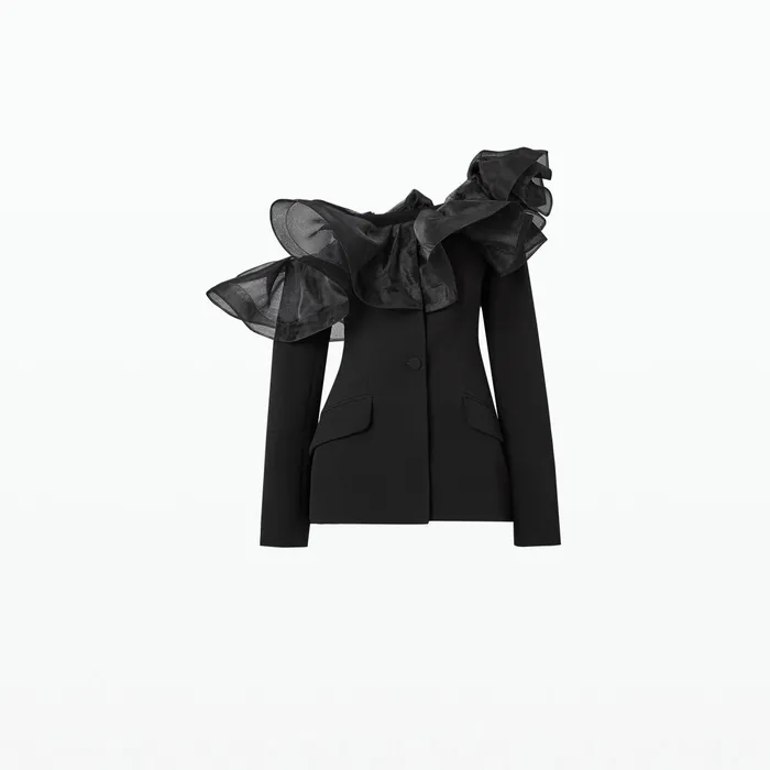 Safiyaa Tao Black Jacket Women Jackets Coats
