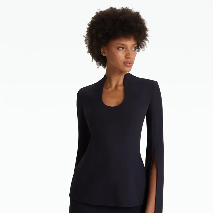 Safiyaa Thais Midnight Navy Top Women Tops