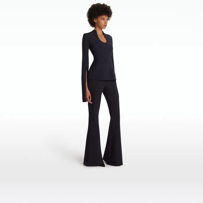 Safiyaa Thais Midnight Navy Top Women Tops