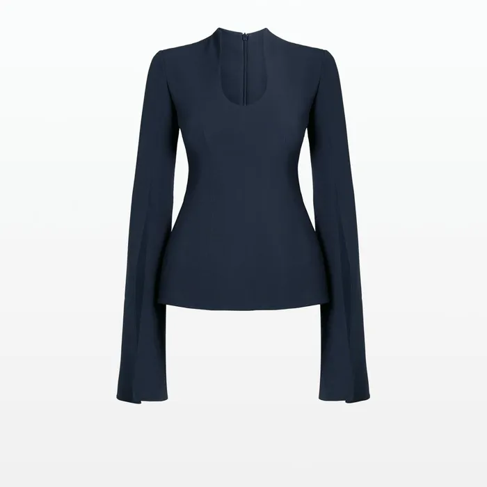 Safiyaa Thais Midnight Navy Top Women Tops