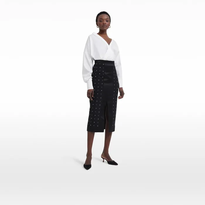 Safiyaa Tia Ivory Cotton Top Women Tops