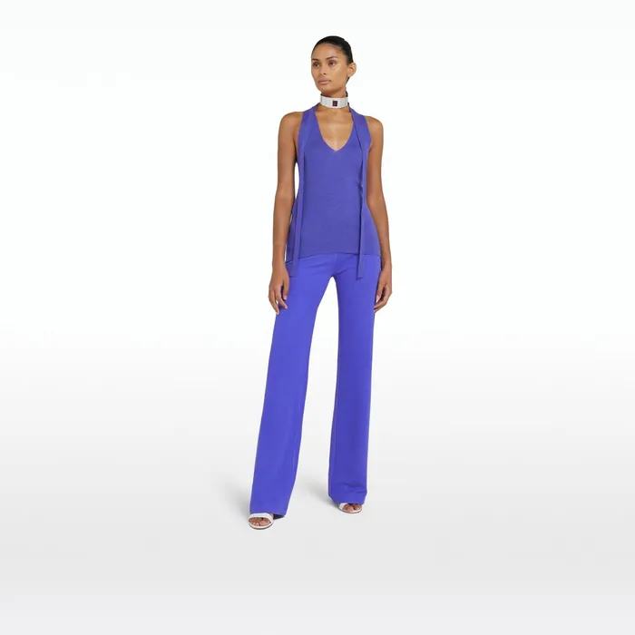 Safiyaa Titu Anemone Blue Knit Women Tops