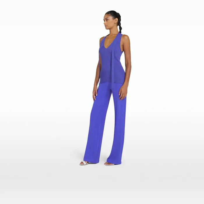 Safiyaa Titu Anemone Blue Knit Women Tops