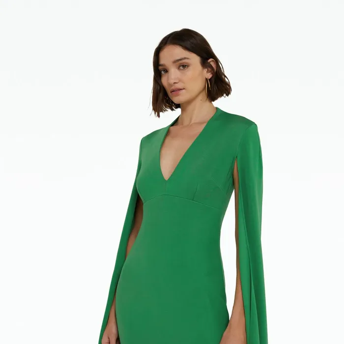 Safiyaa Tomesha Jewel Green Long Dress Women Dresses