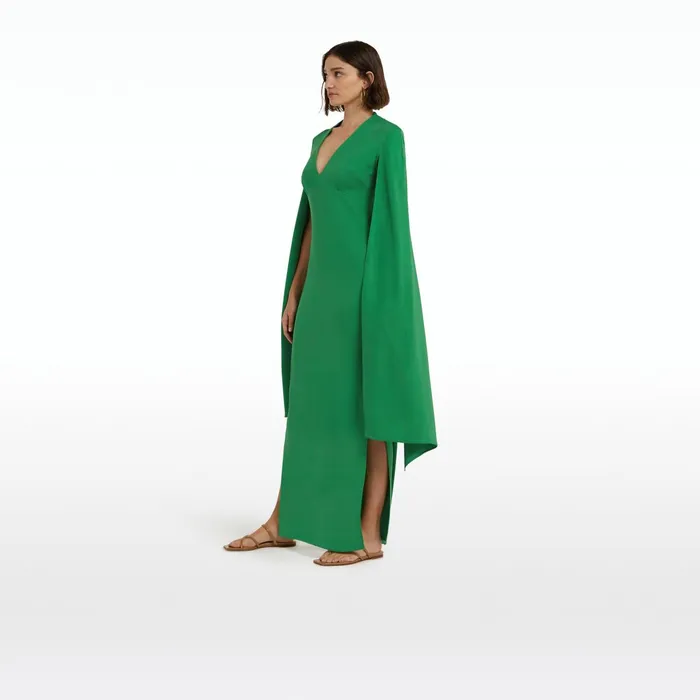 Safiyaa Tomesha Jewel Green Long Dress Women Dresses