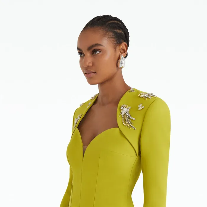 Safiyaa Trixie Citrine Long Dress Women Dresses