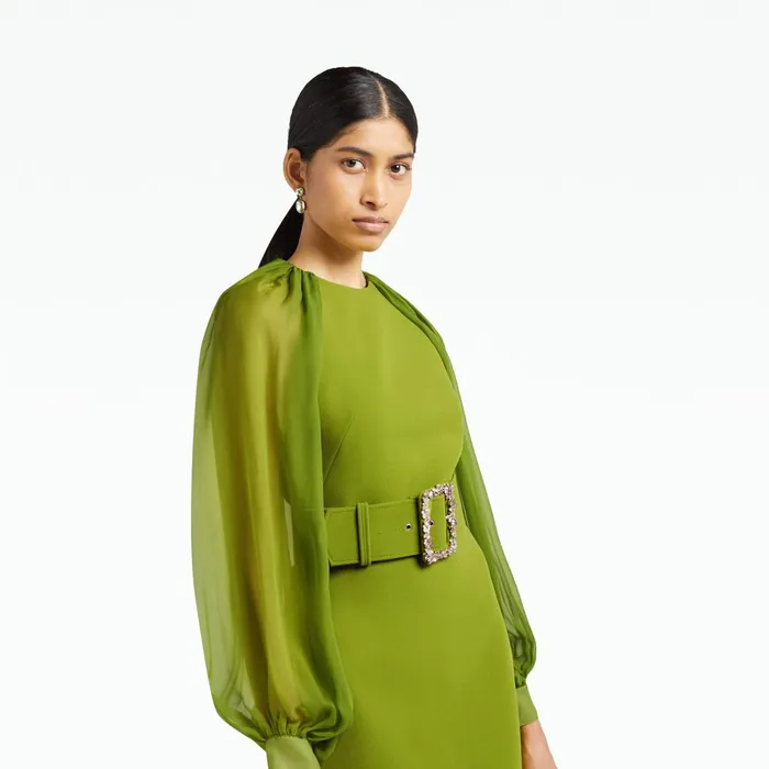 Safiyaa Viola Woodbine Midi Dress Women Dresses