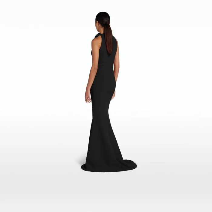 Safiyaa Violeta Black Long Dress Women Dresses