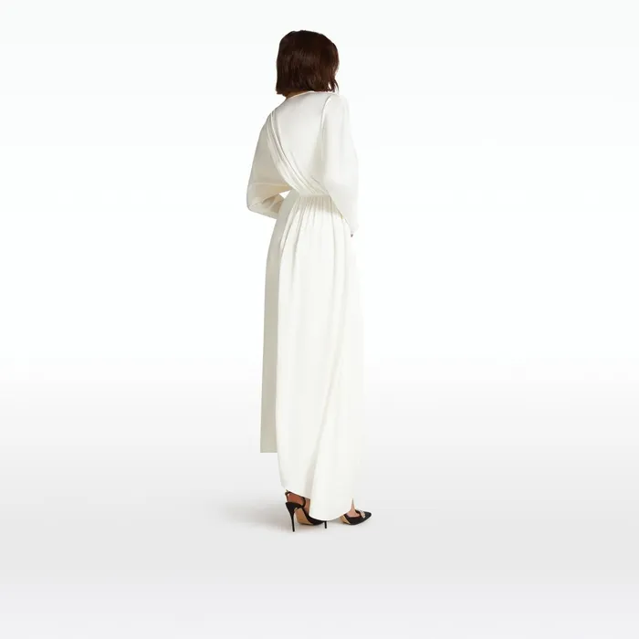 Safiyaa Winona Ivory Midi Dress Women Dresses