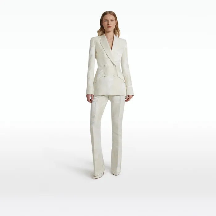 Safiyaa Wynnie Ivory Jacket Women Jackets Coats