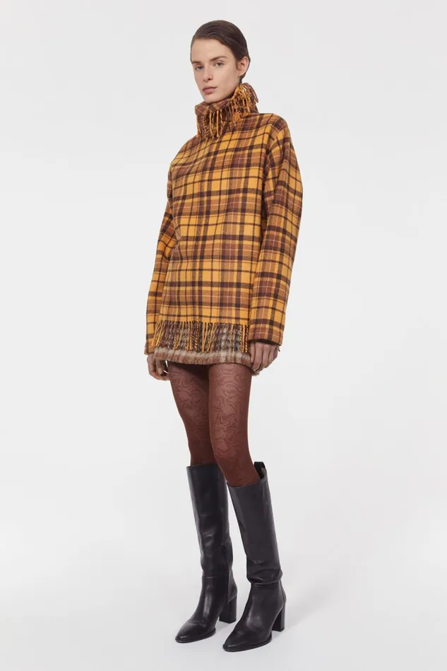 Savage Fringed Blouse Cacao Women Rodebjer Shirts and Blouses