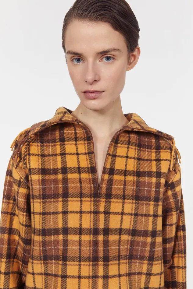 Savage Fringed Blouse Cacao Women Rodebjer Shirts and Blouses