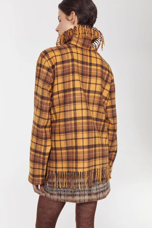 Savage Fringed Blouse Cacao Women Rodebjer Shirts and Blouses