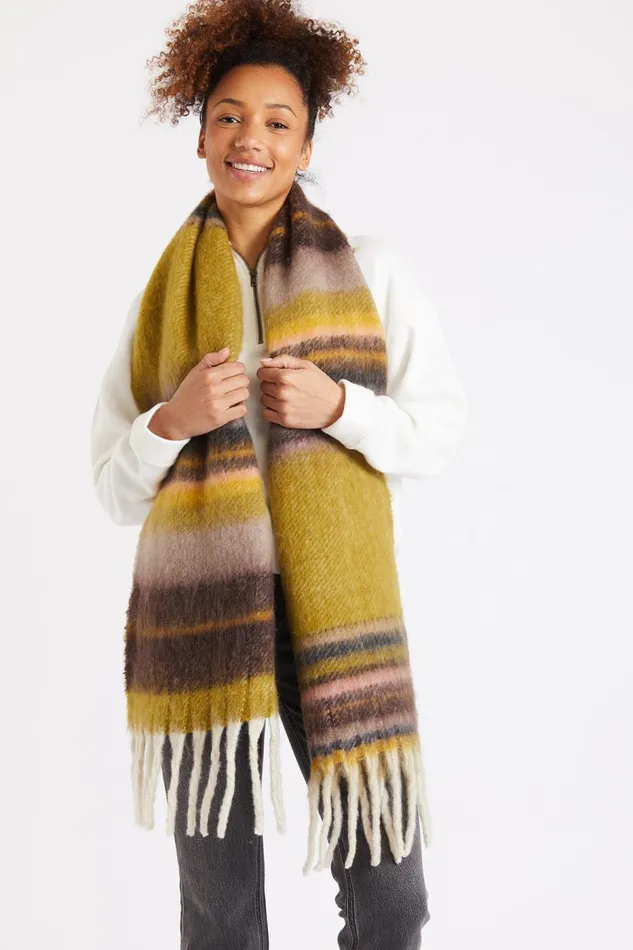 Scarfs Khaki 8211 KACIE PALANGA Khaki Women Banana Moon Scarves and Shawls Scarfs Khaki 8211 KACIE PALANGA Khaki Women Banana Moon Scarves and Shawls