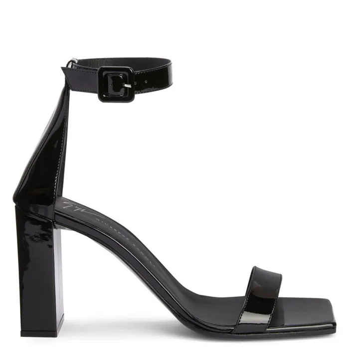 Shangay Buckle Black Women Giuseppe Zanotti Sandals
