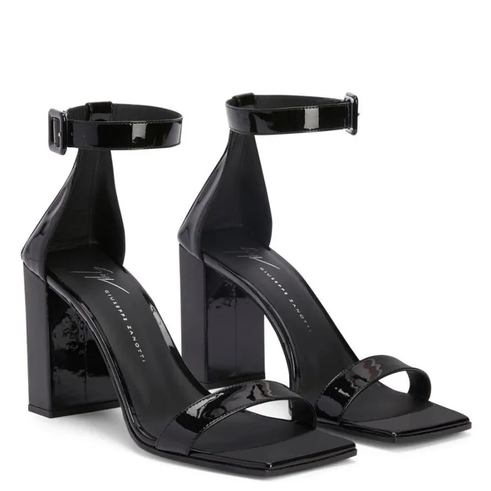 Shangay Buckle Black Women Giuseppe Zanotti Sandals