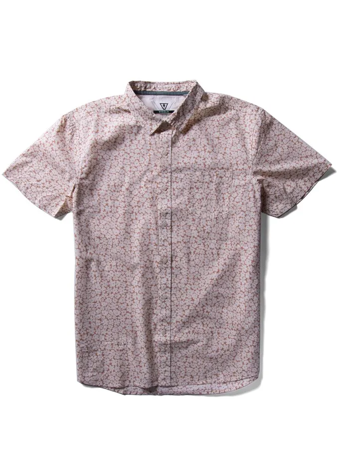 Shirts and Flannels Men Vissla Cut Up Ss Eco Ss Shirt Clay