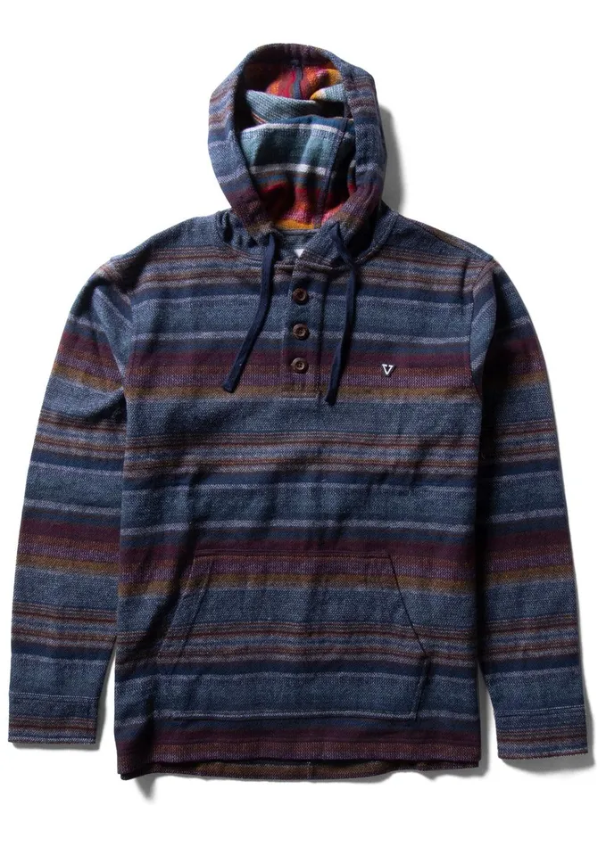 Shirts and Flannels Men Vissla Descanso Hooded Popover Multi