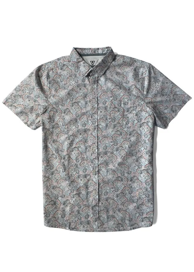 Shirts and Flannels Men Vissla Greenhouse Ss Eco Ss Shirt Bone