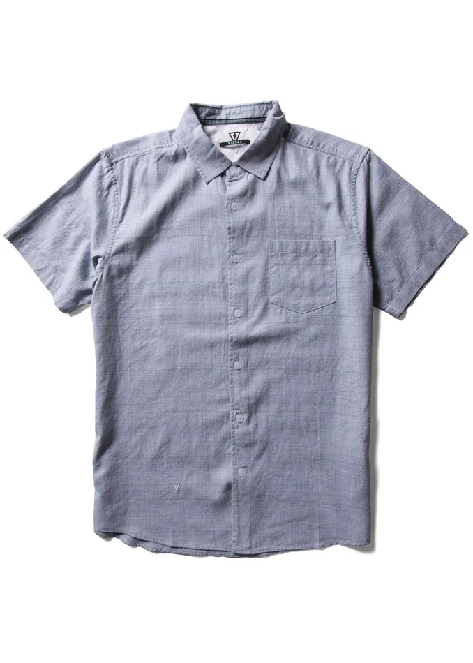 Shirts and Flannels Men Vissla Mill Eco Ss Shirt Faded Denim