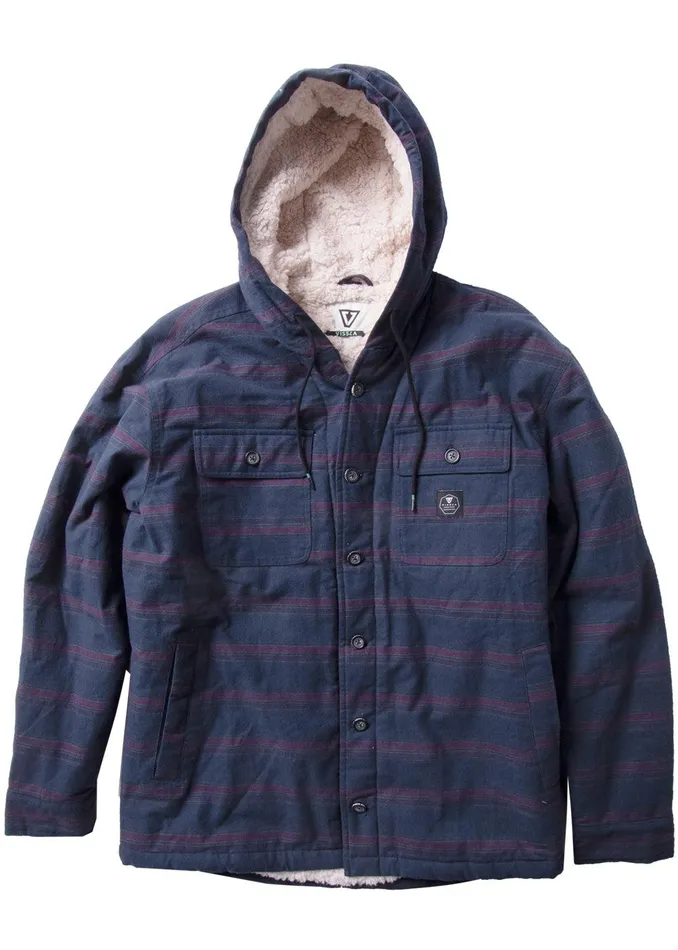 Shirts and Flannels Men Vissla Tayrona Overshirt Dark Naval