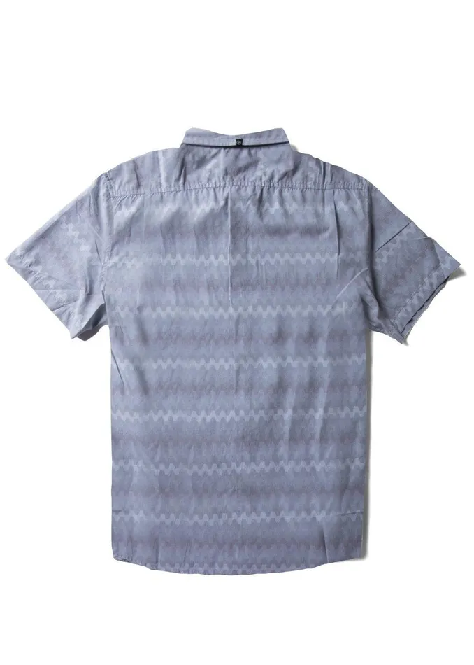 Shirts and Flannels Men Vissla Wago Eco Ss Shirt Storm Blue