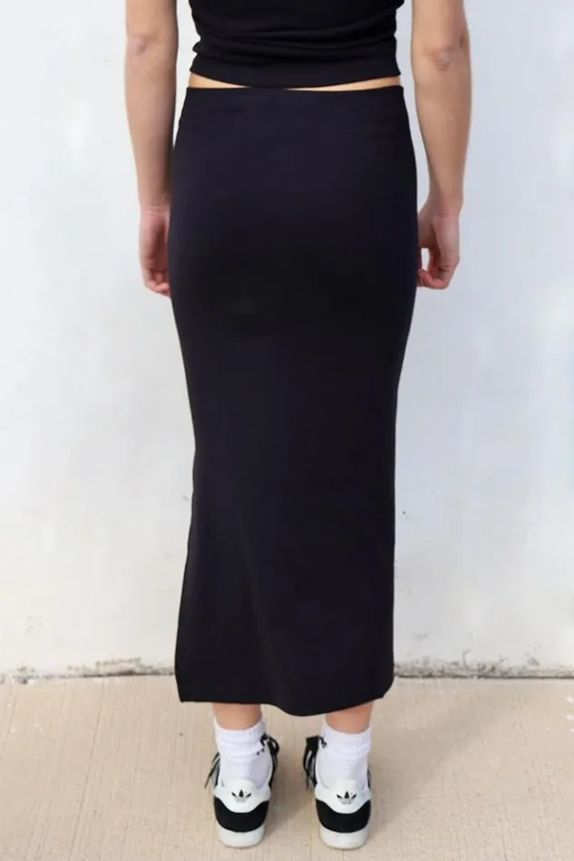 Side Split Skirt Women Subdued Skirts