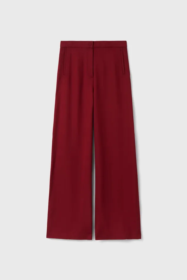 Sini Double Crepe Pants Burnt Umber Women Rodebjer Trousers