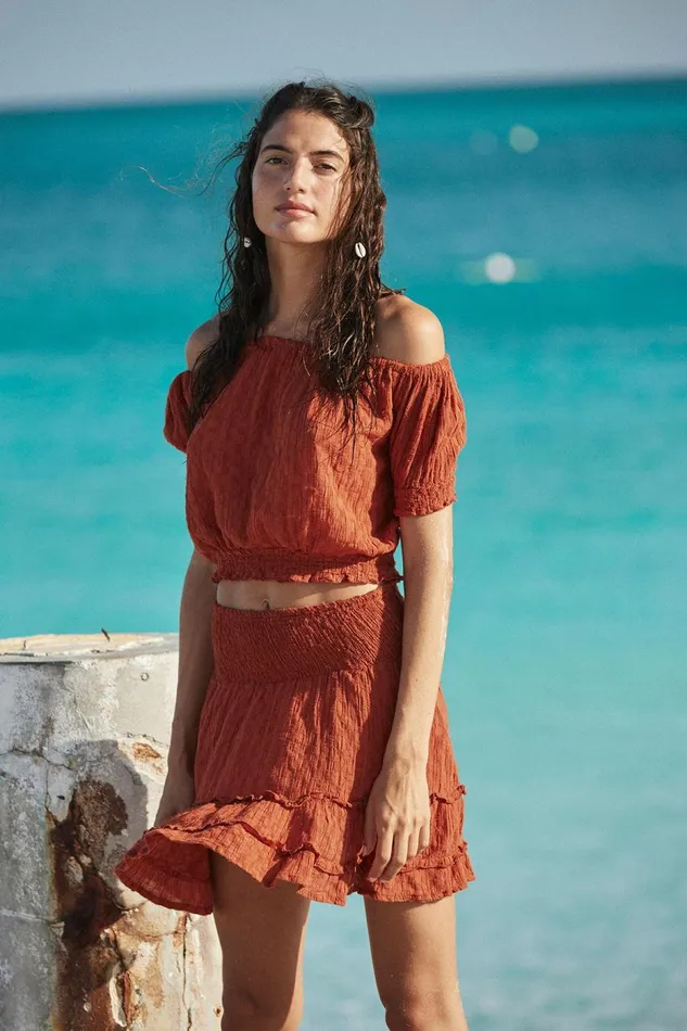 Skirt Orange 8211 CECILIA LIGHTUP Orange Women Banana Moon Skirts Skirt Orange 8211 CECILIA LIGHTUP Orange Women Banana Moon Skirts