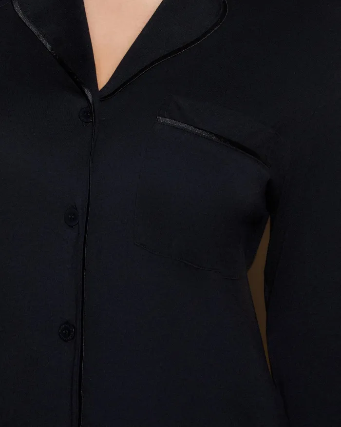 Sleep Shirts Women Cosabella Bella Nightshirt Blackblack