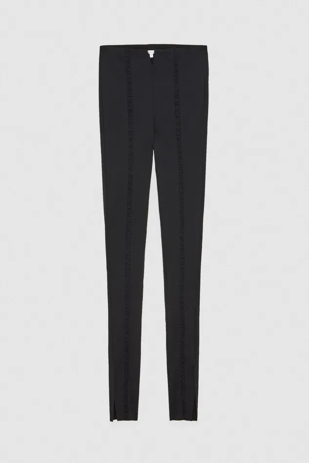 Slim and Skinny Women Patrizia Pepe Essential Technical Jersey Leggings Nero