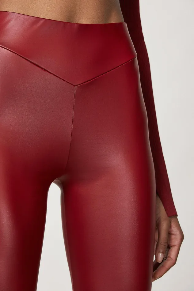 Slim and Skinny Women Patrizia Pepe Skinny Jersey Leggings Martian Red