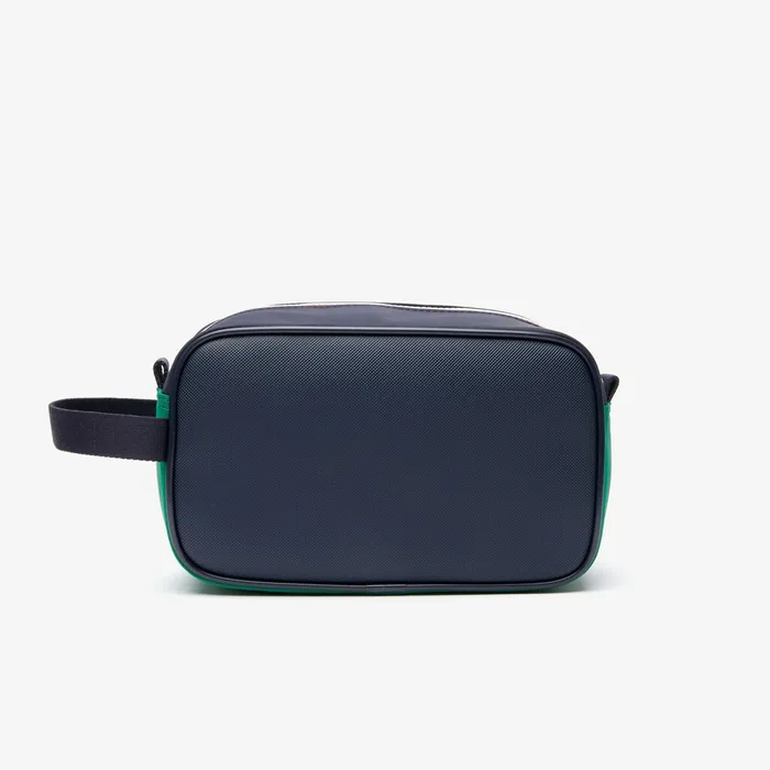 Small Leather Goods Lacoste Mens Roland Garros Nylon Zippered Toiletry Bag Peacoat Verdant Green Mol Gift 4 You