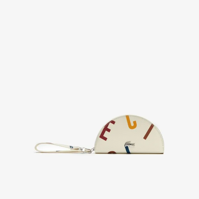 Small Leather Goods Lacoste Womens Daily Classic Coated Print Canvas Half Moon Clutch Alphabet Egret Online Small Leather Goods Lacoste Womens Daily Classic Coated Print Canvas Half Moon Clutch Alphabet Egret Online