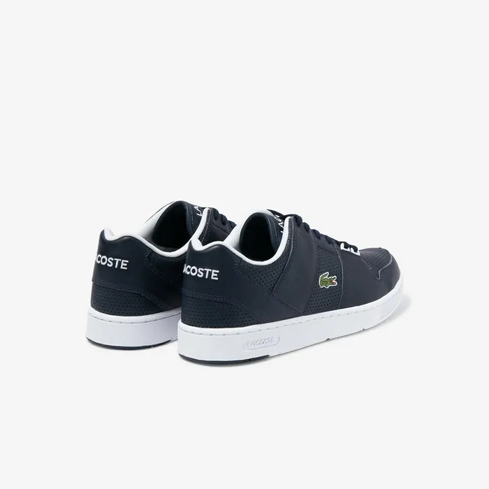 Sneakers Lacoste Mens Thrill Perforated Leather Sneakers NvyWht Shop Online