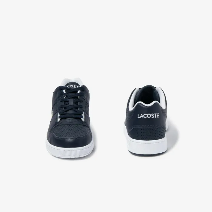 Sneakers Lacoste Mens Thrill Perforated Leather Sneakers NvyWht Shop Online