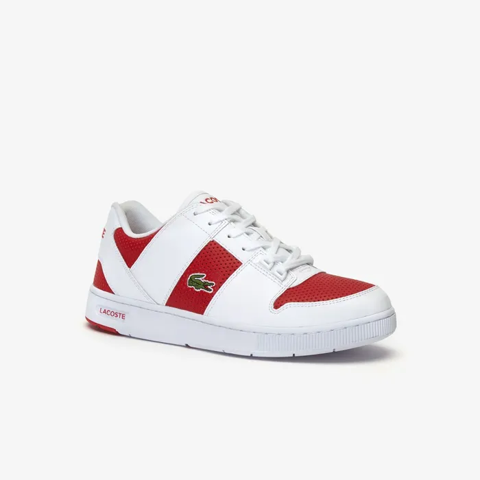 Sneakers Lacoste Mens Thrill TwoTone Leather Sneakers WhiteRed Outlet Factory Sneakers Lacoste Mens Thrill TwoTone Leather Sneakers WhiteRed Outlet Factory