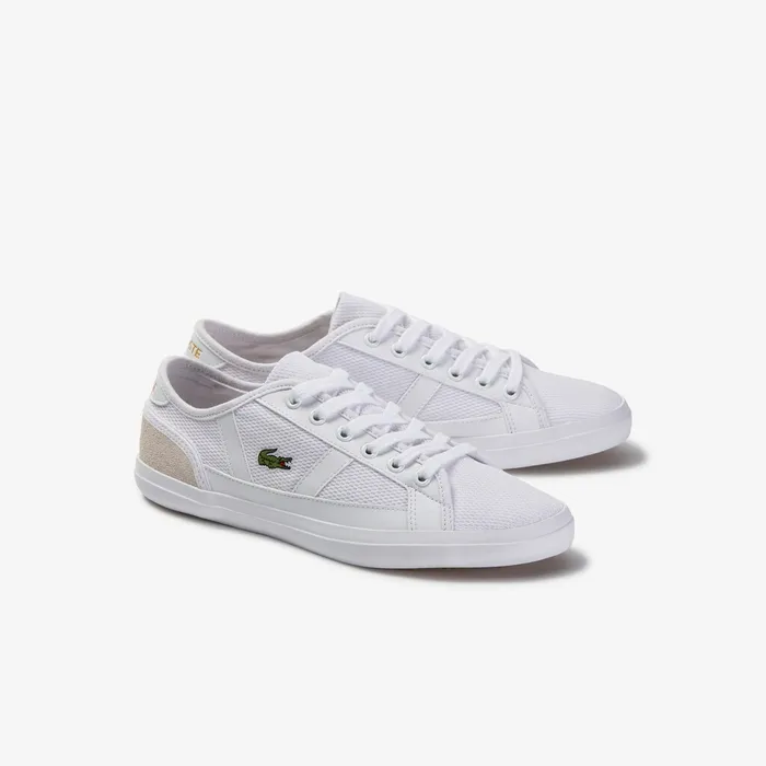 Sneakers Lacoste Womens Sideline Textile Sneakers WhtOff Wht For Sale Online