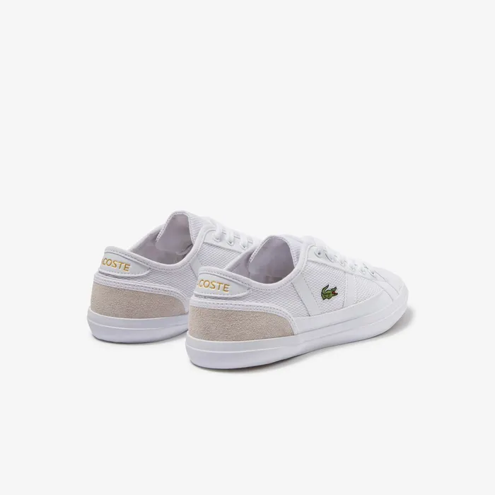 Sneakers Lacoste Womens Sideline Textile Sneakers WhtOff Wht For Sale Online