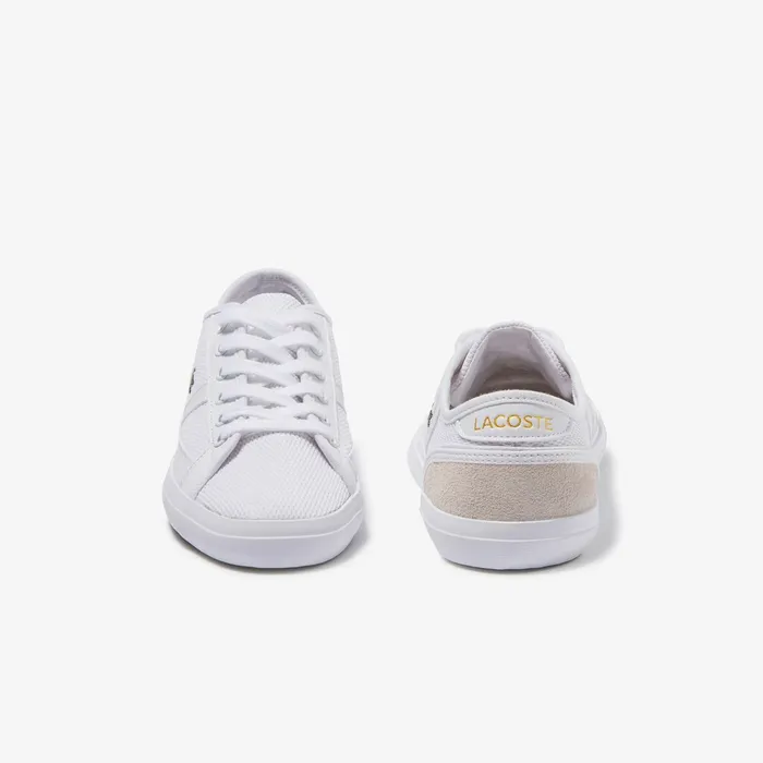 Sneakers Lacoste Womens Sideline Textile Sneakers WhtOff Wht For Sale Online