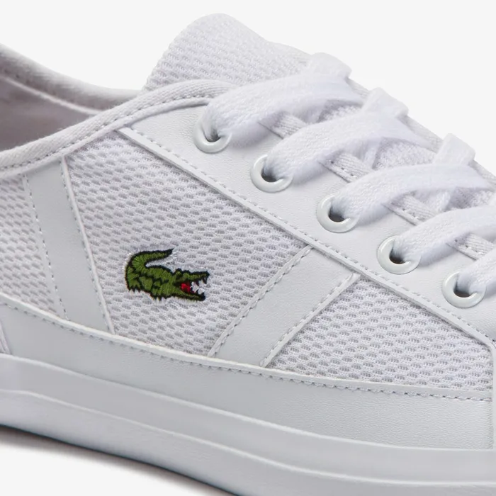 Sneakers Lacoste Womens Sideline Textile Sneakers WhtOff Wht For Sale Online