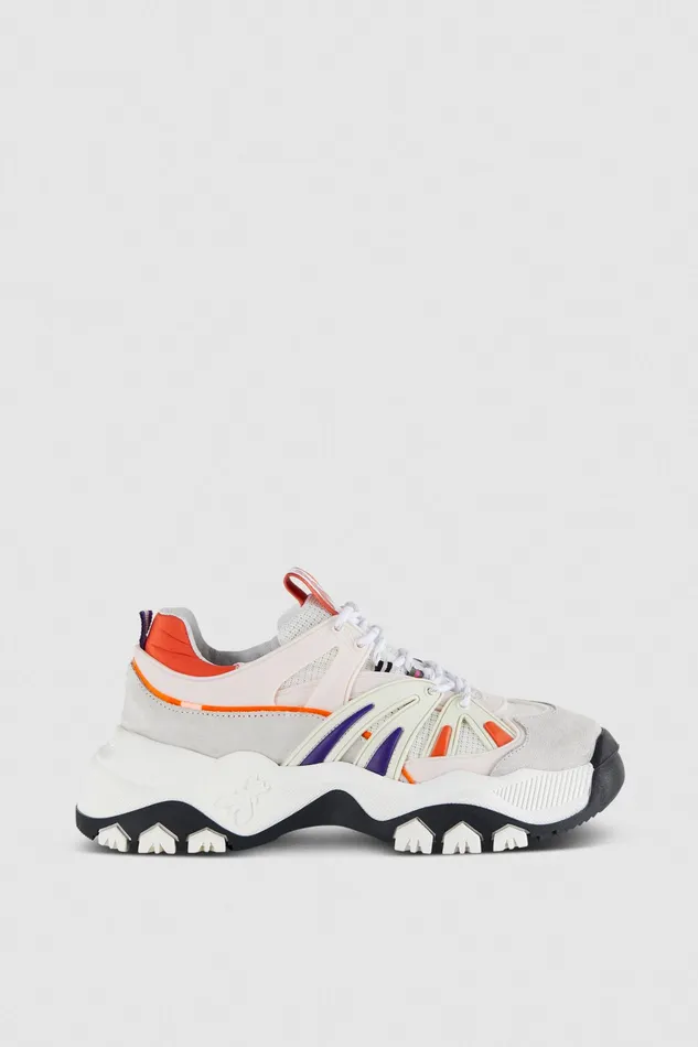 Sneakers Women Patrizia Pepe Running Sneaker With Leather Lining Multicolor Rose
