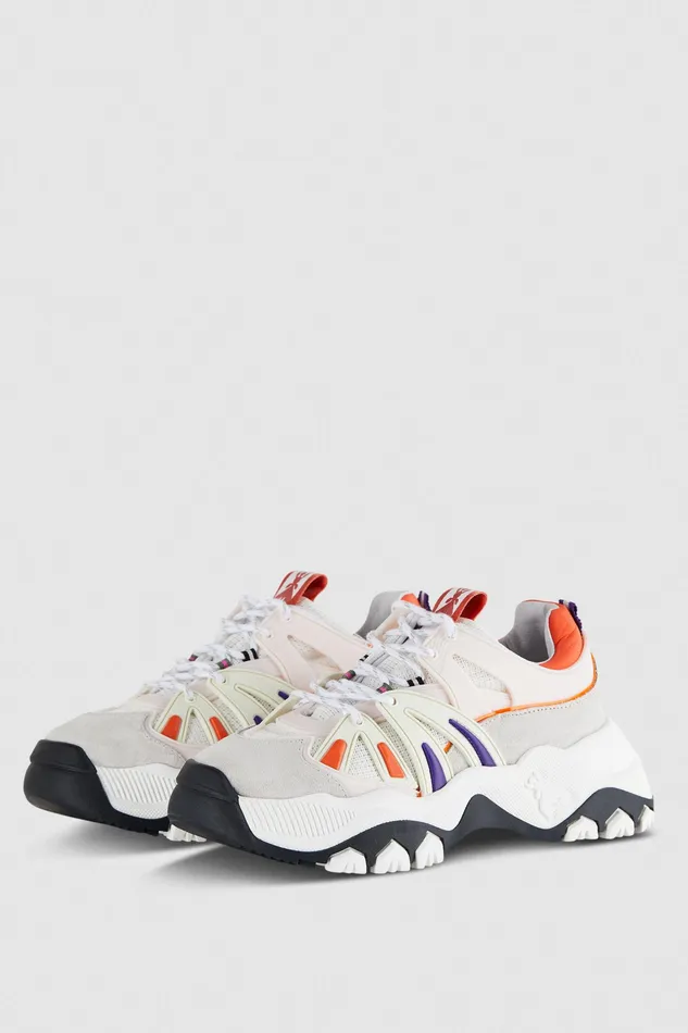 Sneakers Women Patrizia Pepe Running Sneaker With Leather Lining Multicolor Rose